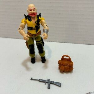 Vintage GI Joe 1987 Sergeant Slaughter Back Pack Weapon V1  ARAH by Hasbro